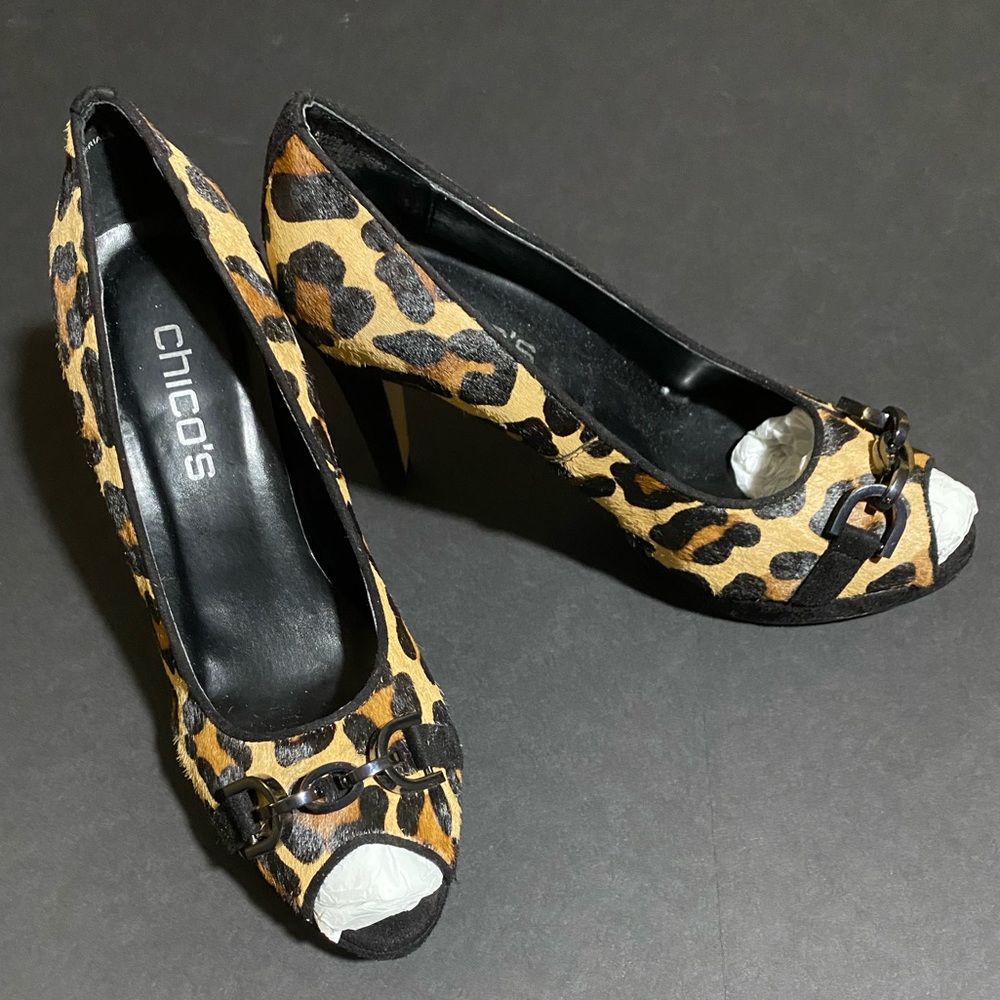 Leopard Print Platform Heel